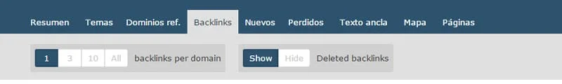 Backlinks majestic