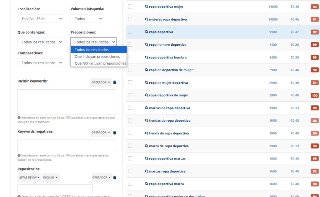 keybox buscador de palabras clave