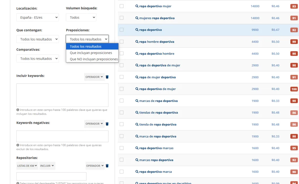 keybox buscador de palabras clave