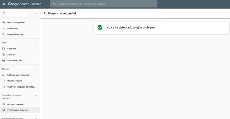 problemas de seguridad search console