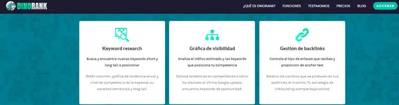 opciones dinorank