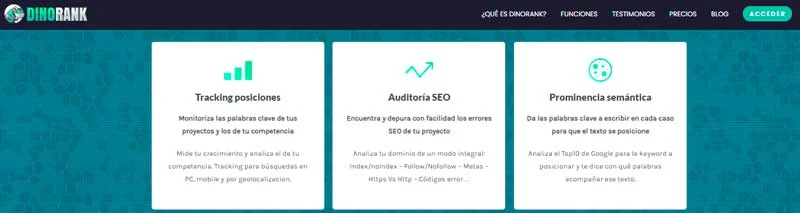 opciones dinorank