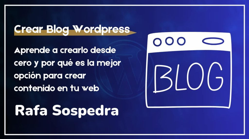crear blog wordpress