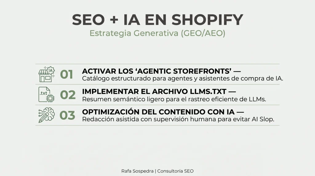 SEO para IA en Shopify